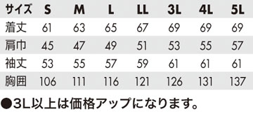 サイズ表