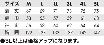 サイズ表