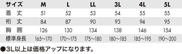 サイズ表